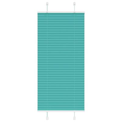 Pliss rolgordijn 60x150 cm stofbreedte 59,4 cm petrol groen Pliss rolgordijn 60x150 cm stofbreedte 59,4 cm petrol groen