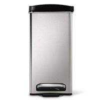 Simplehuman Afvalemmer Profile 10 liter (zilver) - thumbnail