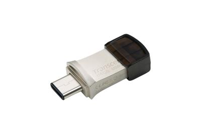 Transcend JetFlash® 890 USB-stick smartphone/tablet Zilver 64 GB USB-A 3.2 Gen 2, USB-C Transcend JetFlash® 890 USB-stick smartphone/tablet Zilver 64 GB USB-A 3.2 Gen 2, USB-C