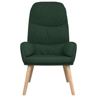 Relaxstoel fluweel donkergoen