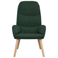 Relaxstoel fluweel donkergoen - thumbnail