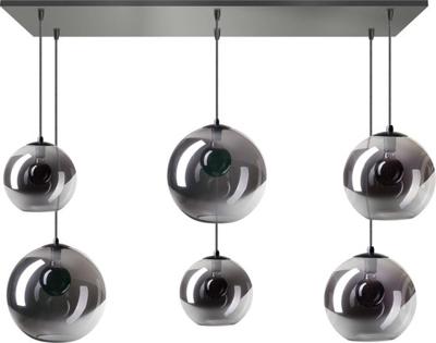 ETH hanglamp Orb 6 lichts balk - zwart ETH hanglamp Orb 6 lichts balk - zwart