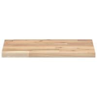 Wandschappen 4 st zwevend 60x30x2 cm onbehandeld acaciahout - thumbnail