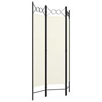 Kamerscherm met 3 panelen 120x180 cm crmewit - thumbnail