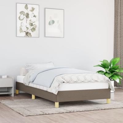 Bedframe stof taupe 90x200 cm Bedframe stof taupe 90x200 cm