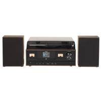 Denver MRD-52 muzieksysteem met DAB+/FM/AM radio, platenspeler en cd-speler, houtlook - thumbnail
