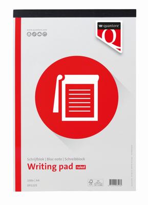 Quantore schrijfblok A4 gelinieerd