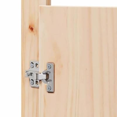 VidaXL Keukendeur 2 pcs crème 50 x 9 x 82 cm massief grenenhout