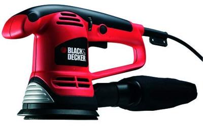 BLACK+DECKER KA191EK 480W Excentr. Schuurmachine | 3x Schuurvellen | Stofzak | In koffer - KA191EK-QS