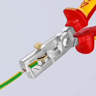 Knipex Draadstriptang | lengte 180 mm VDE | verchroomd meercomponenten mantels | 1 stuk - 13 66 180 - 1366180 - thumbnail
