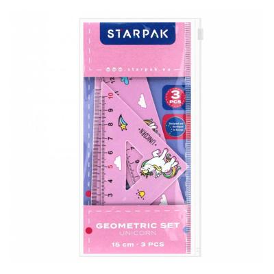 Geometrische Set Eenhoorn 15cm, 5st.