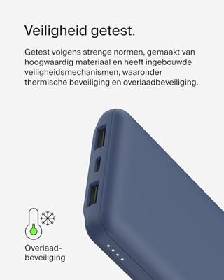 Belkin BoostCharge 3-poorts 10.000 mAh - 15 W powerbank