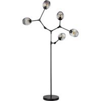 ETH Design vloerlampLime 5-lichts zwart met smoke glas - 05-VL8379-30 - thumbnail