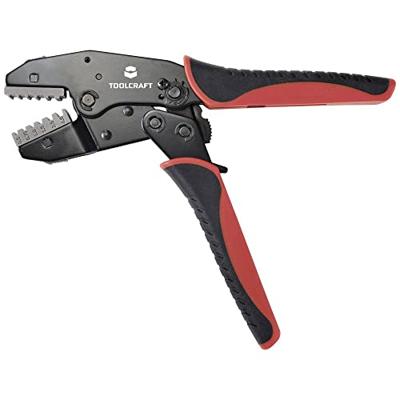 TOOLCRAFT TO-7703463 Krimptangset 83-delig Adereindhulzen 0.5 tot 35 mm² Incl. assortiment adereindhulzen in koffer, Incl. verwisselbare krimpinserts