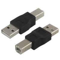 USB A mannetje naar B mannetje Adapter - thumbnail