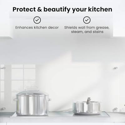 VidaXL Keuken achterwand doorzichtig 100 x 40 cm gehard glas