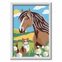 Ravensburger creart paard en poesje - thumbnail
