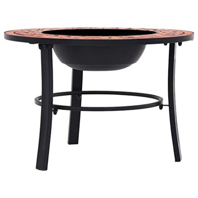 Vuurschaal mozaek 68 cm keramiek terracottakleurig Vuurschaal mozaek 68 cm keramiek terracottakleurig
