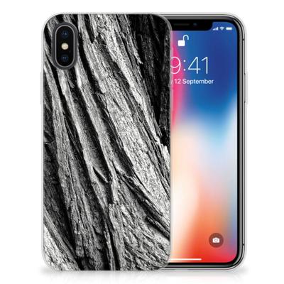 Bumper Hoesje Apple iPhone X | Xs Boomschors Grijs Bumper Hoesje Apple iPhone X | Xs Boomschors Grijs