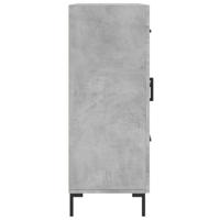 Dressoir 69,5x34x90 cm bewerkt hout betongrijs - thumbnail