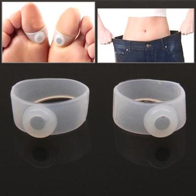 10 Pairs of Magnetic Losing Weight Toe Rings(White)