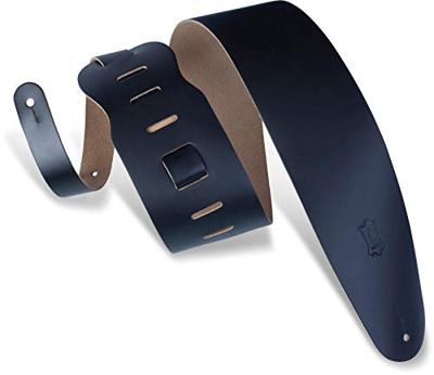 Levys Leathers M4-BLK lederen gitaarband, zwart