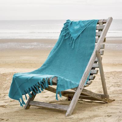 De Witte Lietaer Strandlaken Fjara 100 X 180 Cm Katoen Turquoise