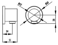 Doucheaansluiting AquaSplash Colorato Rond 1/2 Chroom Aquasplash - thumbnail