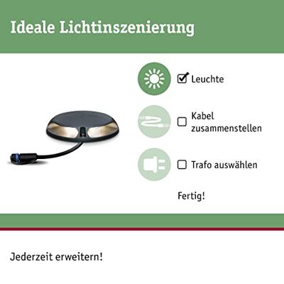 Paulmann 93920 Verlichtingssysteem Plug&Shine LED-vloerinbouwlamp LED 6 W Warmwit Antraciet