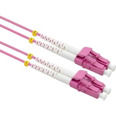 VALUE F.O. Kabel 50/125µm OM4, LC/LC, low-Loss connector , violet, 20 m