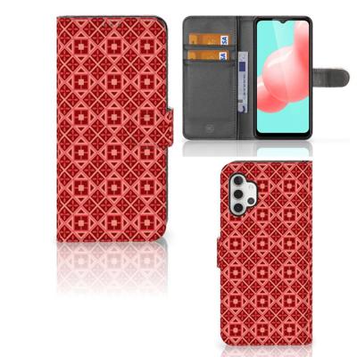 Samsung Galaxy A32 5G | Telefoon Hoesje | Batik Rood Samsung Galaxy A32 5G | Telefoon Hoesje | Batik Rood