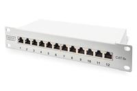 Digitus DN-91612S-EA-G 12 poorten Netwerkpatchpaneel 254 mm (10) CAT 6A 1 HE Meerdere kleuren Ingericht - thumbnail
