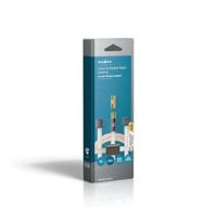 Nedis Coaxkabel | IEC (Coax) Male | IEC (Coax) Male | Verguld | 50 Ohm | Onafgeschermd | 2.00 m | Plat | PVC | Antraciet | Doos - ANFMBW105AT20 - thumbnail