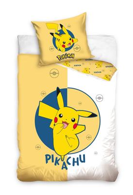 Pikachu Dekbedovertrek geel/wit - 140 x 200 cm - 70 x 90 cm Pikachu Dekbedovertrek geel/wit - 140 x 200 cm - 70 x 90 cm