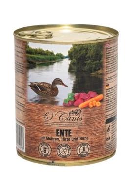 O'CANIS hondenvoer in blik - natvoer - eend, gierst en wortels - 800 g
