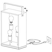 Eglo Houten tafellampFamborough 3-lichts met zwart - 43416 - thumbnail
