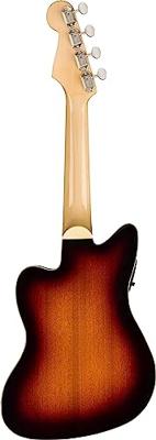 Fender Fullerton Jazzmaster Uke WN Tortoiseshell Pickguard 3-Color Sunburst elektrisch-akoestische ukelele