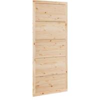 Schuifdeur Naturel 90 x 208 cm Massief grenenhout - thumbnail