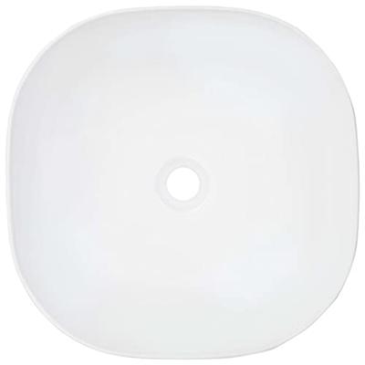 VidaXL Wastafel 42,5x42,5x14,5 cm keramiek wit