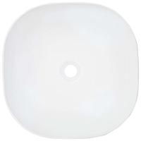 Wastafel 42,5x42,5x14,5 cm keramiek wit - thumbnail