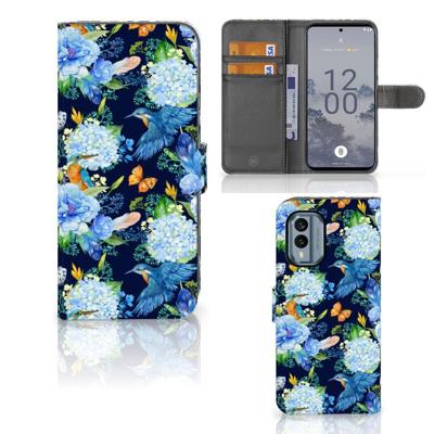 Telefoonhoesje | Met pasjeshouder | voor Nokia X30 IJsvogel