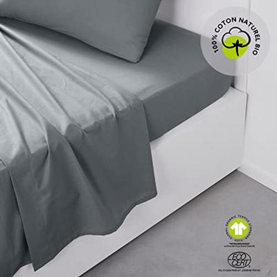 Verstelbaar onderlaken TODAY Grijs 180 x 200 cm