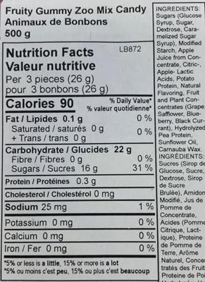 Katja Zoo mix zakje 500 Gram