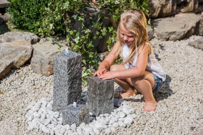 Waterornament graniet met LED verlichting