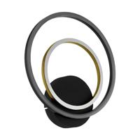 Stars of Light Wandlamp met ringenLanacera zwart met goud - 390088 - thumbnail