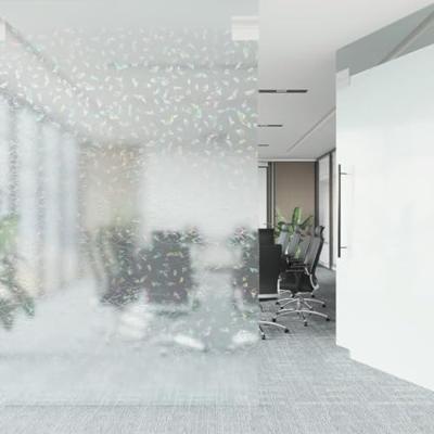 VidaXL Raamfolie 3d regenboogpatroon mat 90x1000 cm pvc