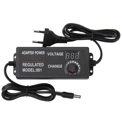 AC naar DC instelbare spannings stroom adapter universele voeding display scherm Power switch Charger EU uitgangsspanning: 9-24V-3A