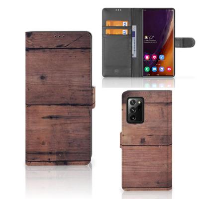 Samsung Galaxy Note20 Ultra | Book Style Case | Old Wood
