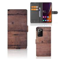 Samsung Galaxy Note20 Ultra | Book Style Case | Old Wood - thumbnail