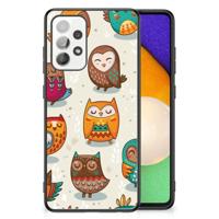 Samsung Galaxy A52 | A52s (5G/4G) Dierenprint Telefoonhoesje Vrolijke Uilen - thumbnail